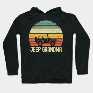 Jeep Grandma Vintage Jeep Hoodie